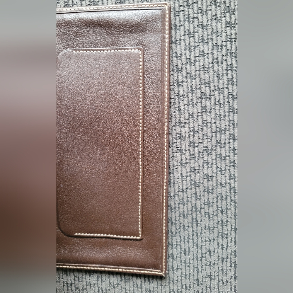 LOEWE BIFOLD WALLET Vintage Signature Tan Suede/Leather Wallet - Picture 14 of 16